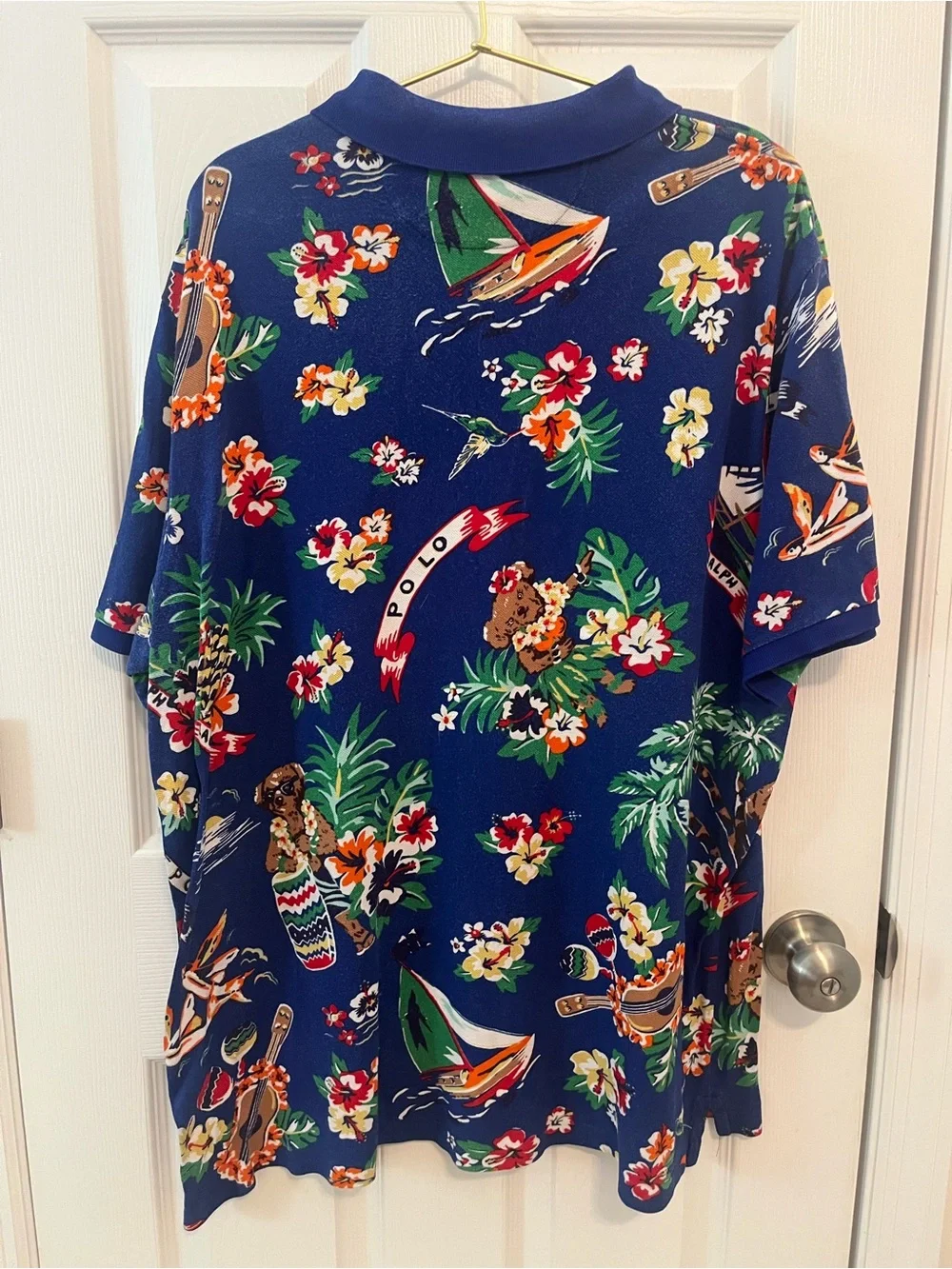 Polo Ralph Lauren Tropical Polo Bear Hawaiian Shirt XL